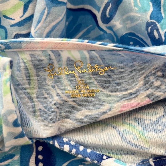 Girls Lilly Pulitzer Dress with Pom Pom Accents - Picture 2 of 3